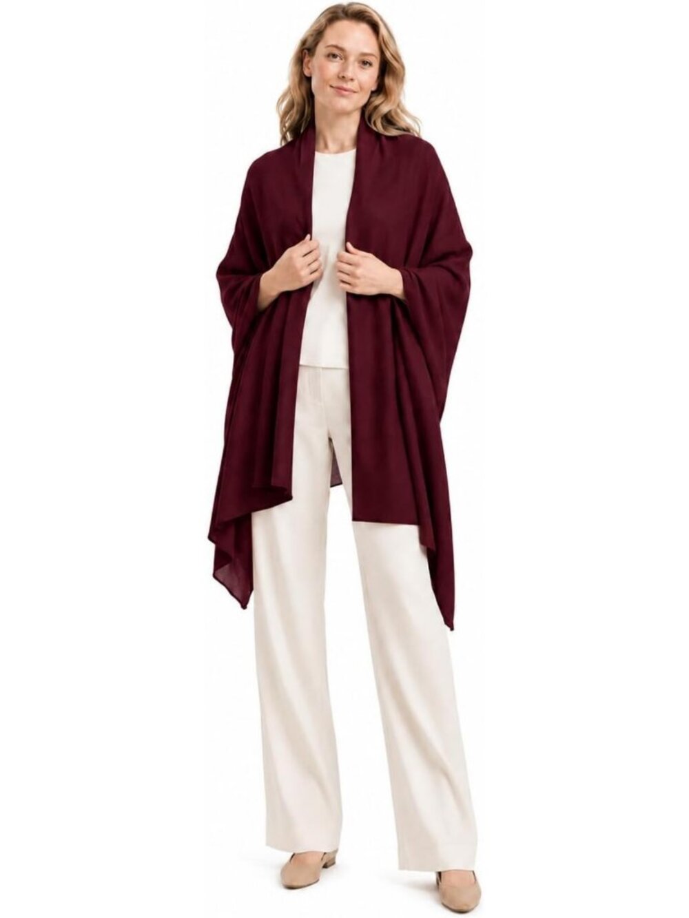 Luxurious 100% Cashmere Lightweight Shawl Wrap, Elegant Wedding Scarf for Women